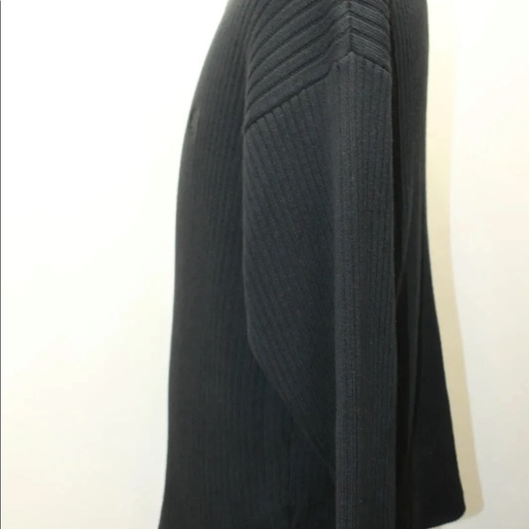 Classic Timberland Black Men Sweater 100% Cotton Fall V-Neck Winter Larger - Picture 6 of 11